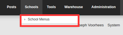 School Menus Link