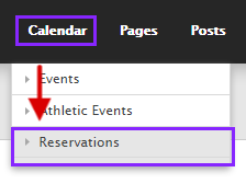 reservations section